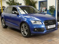 USED 2016 16 AUDI SQ5 3.0 BiTDI V6 Plus SUV 5dr Diesel Tiptronic quattro Euro 6 (s/s) (340 ps) Excellent Condition Service History, Lady Owner Sat Nav, Heated Leather Seats Parking Camera Cruise Control Parking Sensors CAZ & ULEZ Exempt