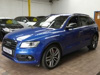 USED 2016 16 AUDI SQ5 3.0 BiTDI V6 Plus SUV 5dr Diesel Tiptronic quattro Euro 6 (s/s) (340 ps) Excellent Condition Service History, Lady Owner Sat Nav, Heated Leather Seats Parking Camera Cruise Control Parking Sensors CAZ & ULEZ Exempt