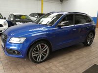 USED 2016 16 AUDI SQ5 3.0 BiTDI V6 Plus SUV 5dr Diesel Tiptronic quattro Euro 6 (s/s) (340 ps) Excellent Condition Service History, Lady Owner Sat Nav, Heated Leather Seats Parking Camera Cruise Control Parking Sensors CAZ & ULEZ Exempt