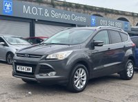 USED 2014 64 FORD KUGA 2.0 TDCi Titanium SUV 5dr Diesel Manual 2WD Euro 6 (s/s) (150 ps) FSH + CAMBELT DONE 2025 + HALTH LEATHER SEATS + CRUISE + PARKING SENSORS