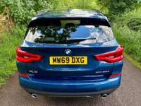 USED 2019 69 BMW X3 2.0 20d M Sport SUV 5dr Diesel Automatic xDrive Euro 6 (s/s) (190 ps) + SERVICE HISTORY + 20" ALLOY WHEELS + AUTOMATIC GEARBOX + X-DRIVE (4 WHEEL DRIVE) + DAYTIME RUNNING LIGHTS + HARMAN / KARDON SOUND SYSTEM + SATELLITE NAVIGATION + FULL BLACK LEATHER SEATS + HEATED FRONT SEATS + AUTO HEADLIGHTS + FRONT AND REAR PARKING SENSORS + REAR CAMERA + DUAL CLIMATE CONTROL + CRUISE CONTROL + BLUETOOTH / TELEPHONE PREPARATION + RADIO / USB / DAB / MP3 PLAYER + MUCH MUCH MORE...