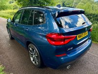 USED 2019 69 BMW X3 2.0 20d M Sport SUV 5dr Diesel Automatic xDrive Euro 6 (s/s) (190 ps) + SERVICE HISTORY + 20" ALLOY WHEELS + AUTOMATIC GEARBOX + X-DRIVE (4 WHEEL DRIVE) + DAYTIME RUNNING LIGHTS + HARMAN / KARDON SOUND SYSTEM + SATELLITE NAVIGATION + FULL BLACK LEATHER SEATS + HEATED FRONT SEATS + AUTO HEADLIGHTS + FRONT AND REAR PARKING SENSORS + REAR CAMERA + DUAL CLIMATE CONTROL + CRUISE CONTROL + BLUETOOTH / TELEPHONE PREPARATION + RADIO / USB / DAB / MP3 PLAYER + MUCH MUCH MORE...