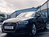 USED 2017 17 AUDI A3 1.6 TDI S line Sportback 5dr Diesel Manual Euro 6 (s/s) (110 ps) 
