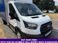 USED 2022 72 FORD TRANSIT 2.0 350 3.5t. Lwb X/Long 5m Curtainside x 8ft Int Height Eu 6 130ps 2.4m 8ft Int. Height, FREE Delivery