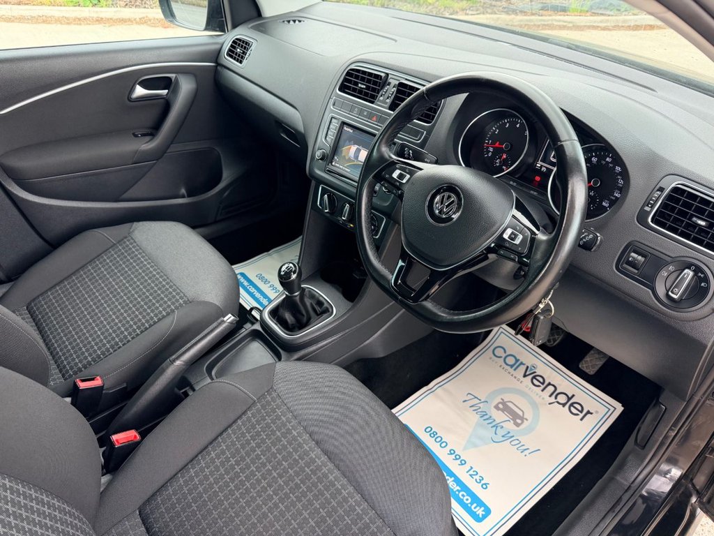 USED 2016 66 VOLKSWAGEN POLO 1.2 TSI BlueMotion Tech Match Hatchback 5dr Petrol Manual Euro 6 (s/s) (90 ps) 9 Services|&pound;20 Road Tax|Rear & Front Sensors|