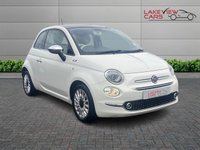 USED 2017 FIAT 500 0.9 TwinAir Lounge Hatchback 3dr Petrol Manual Euro 6 (s/s) (105 ps) ** ONE PRIVATE OWNER FROM NEW **