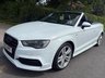 USED 2015 15 AUDI A3 CABRIOLET 2.0 TDI S line Convertible 2dr Diesel Manual Euro 6 (s/s) (150 ps) PREVIOUSLY SOLD BY US DAB BT AUDIO