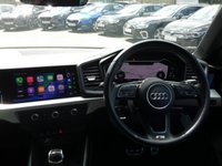 USED 2021 21 AUDI A1 Sportback 1.0 TFSI 30 S line 5d S Tronic 110 S/S [Technology Pack] UPGRADE TECH PACK INC SAT NAV PHONE BOX FOR WIRELESS CHARGING LARGER MMI SCREEN & 12.3 INCH VIRTUAL COCKPIT, APPLE CARPLAY / ANDROID AUTO, LANE ASSIST, DAB RADIO, BLUETOOTH, CRUISE CONTROL & SPEED LIMITER, RAIN & LIGHT SENSORS, AUTO DIMMING REAR VIEW MIRROR, REAR PARKING SENSORS, VOICE CONTROL, ELECTRIC FOLDING MIRRORS, AUTOMATIC GEARBOX, BLACK PART LEATHER, SPORT SEATS, AIR CON, LEATHER MULTIFUNCTION STEERING WHEEL, DRIVE SELECT, ILLUMINATING VANITY MIRRORS, 2x C USB PORTS, SERVICE HISTORY