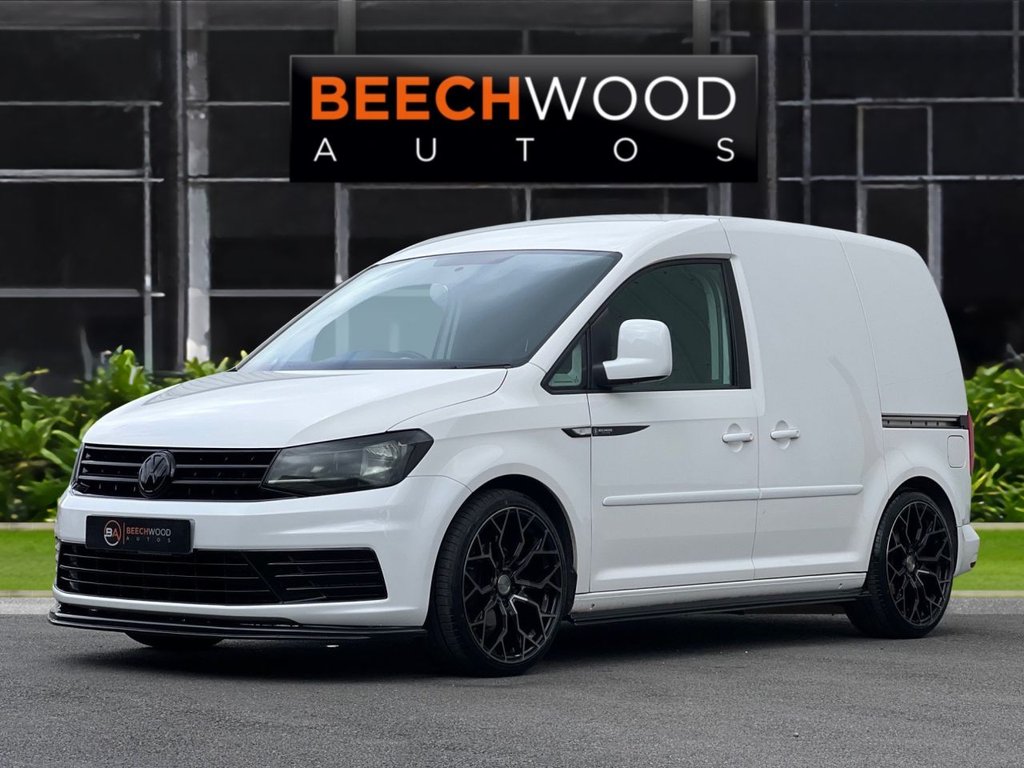 USED 2016 16 VOLKSWAGEN CADDY 1.0 TSI C20 BlueMotion Tech Startline Panel Van 5dr Petrol Manual SWB Euro 6 (s/s) (102 ps) TINTED PPF HEADLIGHTS / COILOVERS