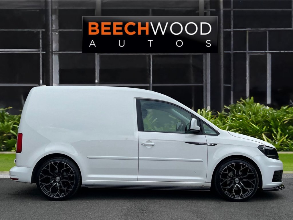 USED 2016 16 VOLKSWAGEN CADDY 1.0 TSI C20 BlueMotion Tech Startline Panel Van 5dr Petrol Manual SWB Euro 6 (s/s) (102 ps) TINTED PPF HEADLIGHTS / COILOVERS
