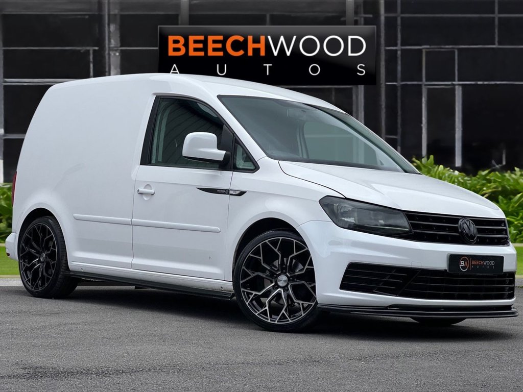 USED 2016 16 VOLKSWAGEN CADDY 1.0 TSI C20 BlueMotion Tech Startline Panel Van 5dr Petrol Manual SWB Euro 6 (s/s) (102 ps) TINTED PPF HEADLIGHTS / COILOVERS