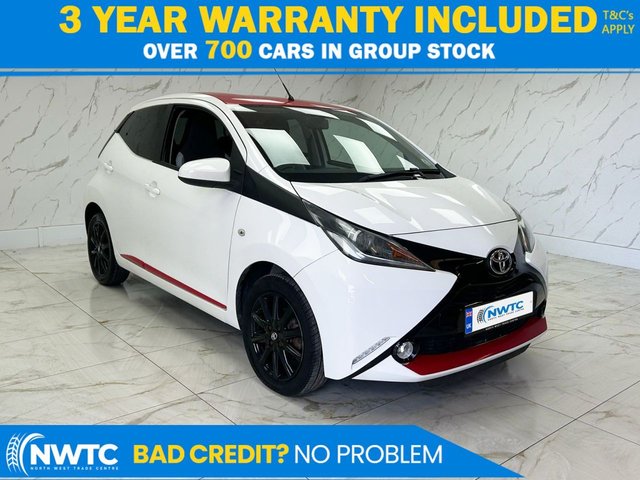 View our Toyota Aygo 1.0 VVT-i x-press Hatchback 5dr Petrol Manual Euro 6 (68 ps) F/S/H! 1 FORMER OWNER! 