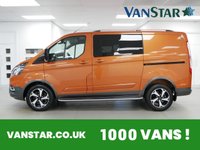 USED 2023 23 FORD TRANSIT CUSTOM 320 2.0 EBL 170 BHP SWB ACTIVE AUTOMATIC CREWCAB 5 SEATER 5 SEATER | SAT NAV | AUTO | TAILGATE