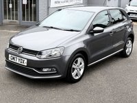 USED 2017 17 VOLKSWAGEN POLO 1.0 BlueMotion Tech Match Edition Hatchback 5dr Petrol Manual Euro 6 (s/s) (60 ps) 