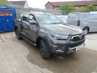 USED 2021 21 TOYOTA HI-LUX 2.8 D-4D Invincible X Pickup Double Cab 4dr Diesel Manual 4WD Euro 6 (s/s) (204 ps) 2021 TOYOTA HI-LUX 2.8 D-4D Invincible X  MODEL 4X4  SIX SPEED 205 BHP  4WD Euro 6