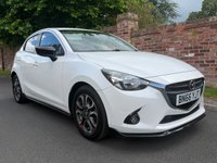 USED 2016 66 MAZDA MAZDA2 1.5 SKYACTIV-G Sport Black Hatchback 5dr Petrol Manual Euro 6 (s/s) (90 ps) 2 OWNERS, FULL  SERVICE HISTORY, 9 SERVICES, 1YR MOT, NAV, ALLOYS, AIR CON, BLUETOOTH, CRUISE, PARKING SENSORS, DAB RADIO CD, E/WINDOWS, R/LOCKING, FREE WARRANTY, FINANCE AVAILABLE, HPI CLEAR, PART EXCHANGE WELCOME,