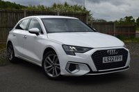 USED 2022 22 AUDI A3 1.0 TFSI 30 Sport Sportback 5dr Petrol Manual Euro 6 (s/s) (110 ps) !! APPLE CAR PLAY !!