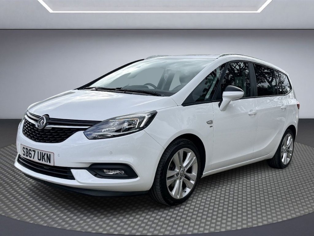 USED 2017 67 VAUXHALL ZAFIRA TOURER 1.4i Turbo SRi Nav MPV 5dr Petrol Auto Euro 6 (140 ps) SAT NAV+APPLE CARPLAY+FULL LEATHER