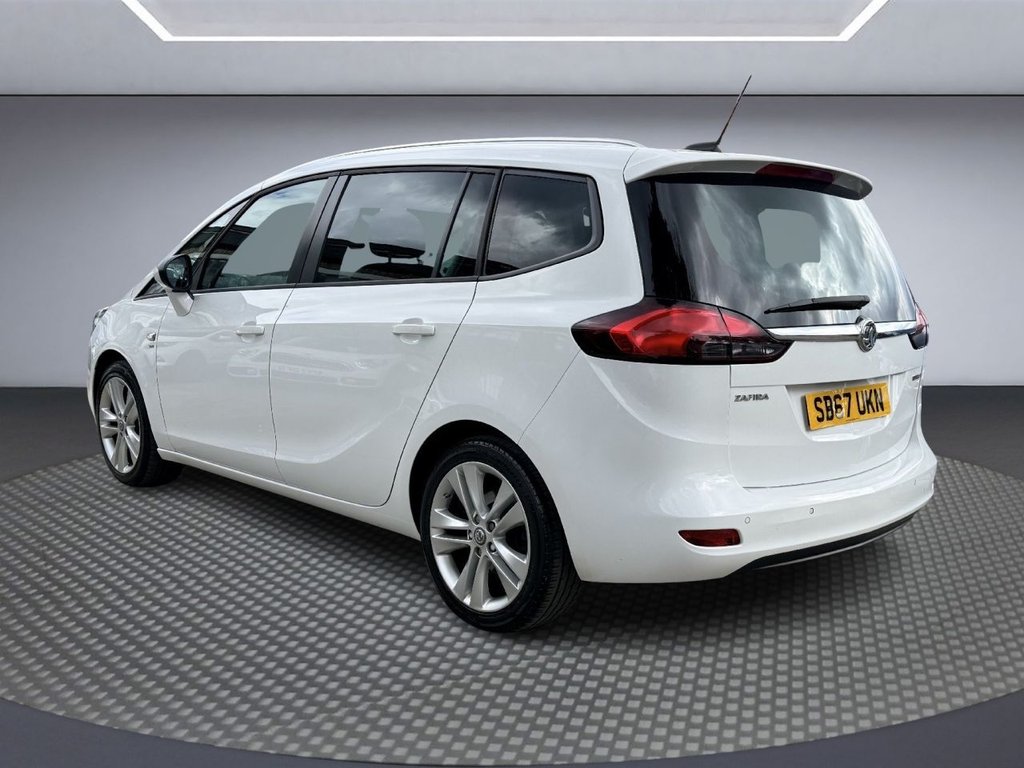 USED 2017 67 VAUXHALL ZAFIRA TOURER 1.4i Turbo SRi Nav MPV 5dr Petrol Auto Euro 6 (140 ps) SAT NAV+APPLE CARPLAY+FULL LEATHER