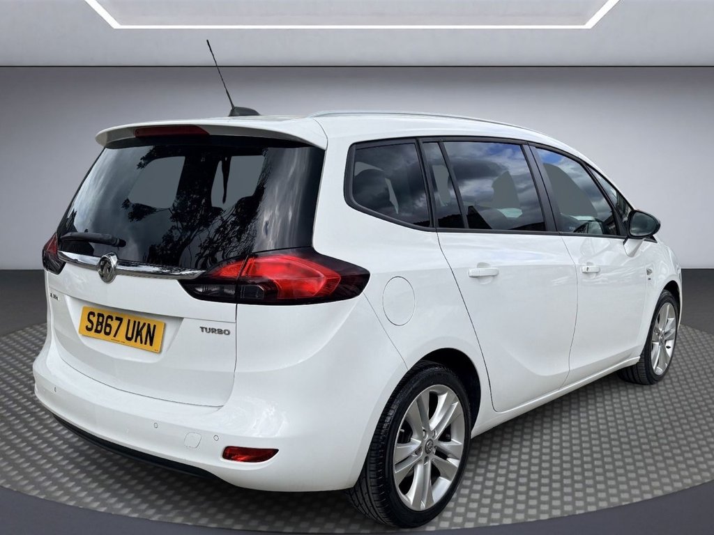 USED 2017 67 VAUXHALL ZAFIRA TOURER 1.4i Turbo SRi Nav MPV 5dr Petrol Auto Euro 6 (140 ps) SAT NAV+APPLE CARPLAY+FULL LEATHER