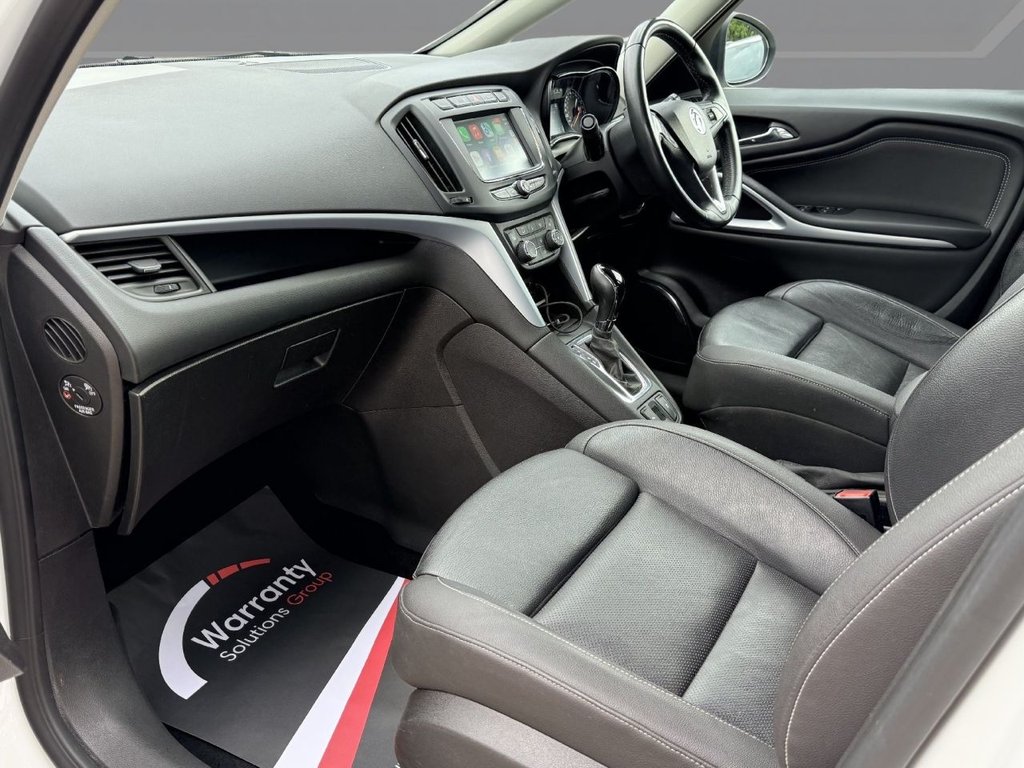 USED 2017 67 VAUXHALL ZAFIRA TOURER 1.4i Turbo SRi Nav MPV 5dr Petrol Auto Euro 6 (140 ps) SAT NAV+APPLE CARPLAY+FULL LEATHER