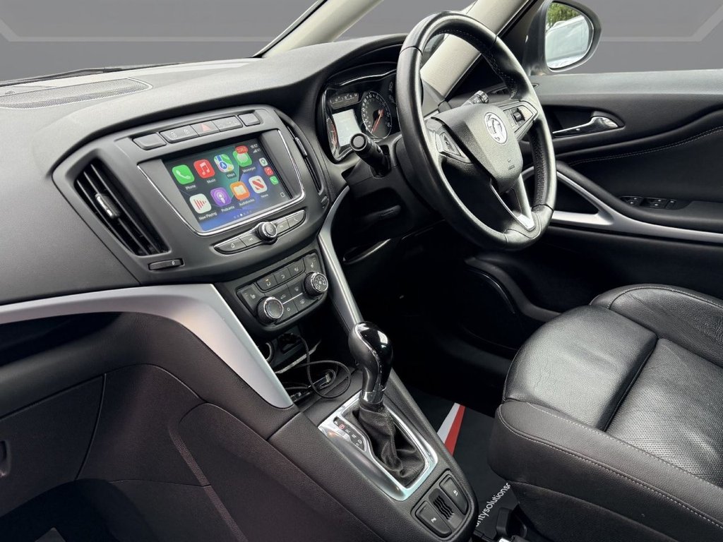 USED 2017 67 VAUXHALL ZAFIRA TOURER 1.4i Turbo SRi Nav MPV 5dr Petrol Auto Euro 6 (140 ps) SAT NAV+APPLE CARPLAY+FULL LEATHER