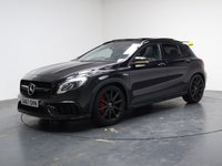 USED 2017 67 MERCEDES-BENZ GLA 2.0 GLA45 AMG Yellow Night Edition SUV 5dr Petrol SpdS DCT 4MATIC Euro 6 (s/s) (381 ps) FULL MERC HISTORY+PAN ROOF