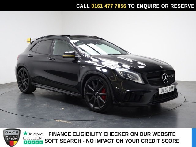 View our Mercedes-Benz Gla 2.0 GLA45 AMG Yellow Night Edition SUV 5dr Petrol SpdS DCT 4MATIC Euro 6 (s/s) (381 ps)