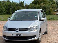USED 2014 14 VOLKSWAGEN SHARAN 2.0 TDI BlueMotion Tech S DSG Euro 5 (s/s) 5dr New Service+Long Mot+2 keys