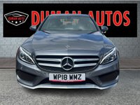USED 2018 18 MERCEDES-BENZ C-CLASS 2.1 C220d AMG Line Saloon 4dr Diesel G-Tronic+ Euro 6 (s/s) (170 ps) REVERSING CAMERA+ PARKING SEMSORS+ DAYTIME RUNNING LIGHTS+ FULL LEATHER TRIM+ AMG LINE FRONT BUMPER AND GRILL+ AMG ALLOY WHEELS+ led LIGHTS+ SPORT BODY STYLING+ W205 FACELIFT SHAPE+ PADDLE SHIFTERS+ DAB+ BLUETOOTH+ SAT NAV+ DUAL CLIMATE CONTROL+ FOLDING MIRRORS+ FRONT HEATED SEATS+ 18 INCH ALLOY WHEELS+