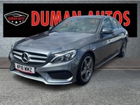 USED 2018 18 MERCEDES-BENZ C-CLASS 2.1 C220d AMG Line Saloon 4dr Diesel G-Tronic+ Euro 6 (s/s) (170 ps) REVERSING CAMERA+ PARKING SEMSORS+ DAYTIME RUNNING LIGHTS+ FULL LEATHER TRIM+ AMG LINE FRONT BUMPER AND GRILL+ AMG ALLOY WHEELS+ led LIGHTS+ SPORT BODY STYLING+ W205 FACELIFT SHAPE+ PADDLE SHIFTERS+ DAB+ BLUETOOTH+ SAT NAV+ DUAL CLIMATE CONTROL+ FOLDING MIRRORS+ FRONT HEATED SEATS+ 18 INCH ALLOY WHEELS+