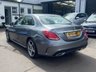 USED 2018 18 MERCEDES-BENZ C-CLASS 2.1 C220d AMG Line Saloon 4dr Diesel G-Tronic+ Euro 6 (s/s) (170 ps) REVERSING CAMERA+ PARKING SEMSORS+ DAYTIME RUNNING LIGHTS+ FULL LEATHER TRIM+ AMG LINE FRONT BUMPER AND GRILL+ AMG ALLOY WHEELS+ led LIGHTS+ SPORT BODY STYLING+ W205 FACELIFT SHAPE+ PADDLE SHIFTERS+ DAB+ BLUETOOTH+ SAT NAV+ DUAL CLIMATE CONTROL+ FOLDING MIRRORS+ FRONT HEATED SEATS+ 18 INCH ALLOY WHEELS+