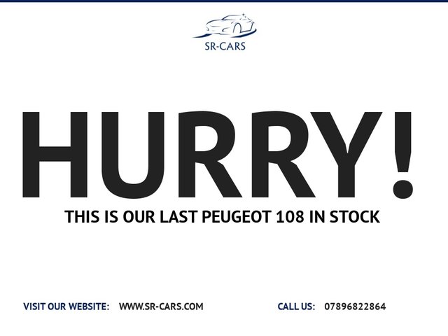 PEUGEOT 108 at SR Cars