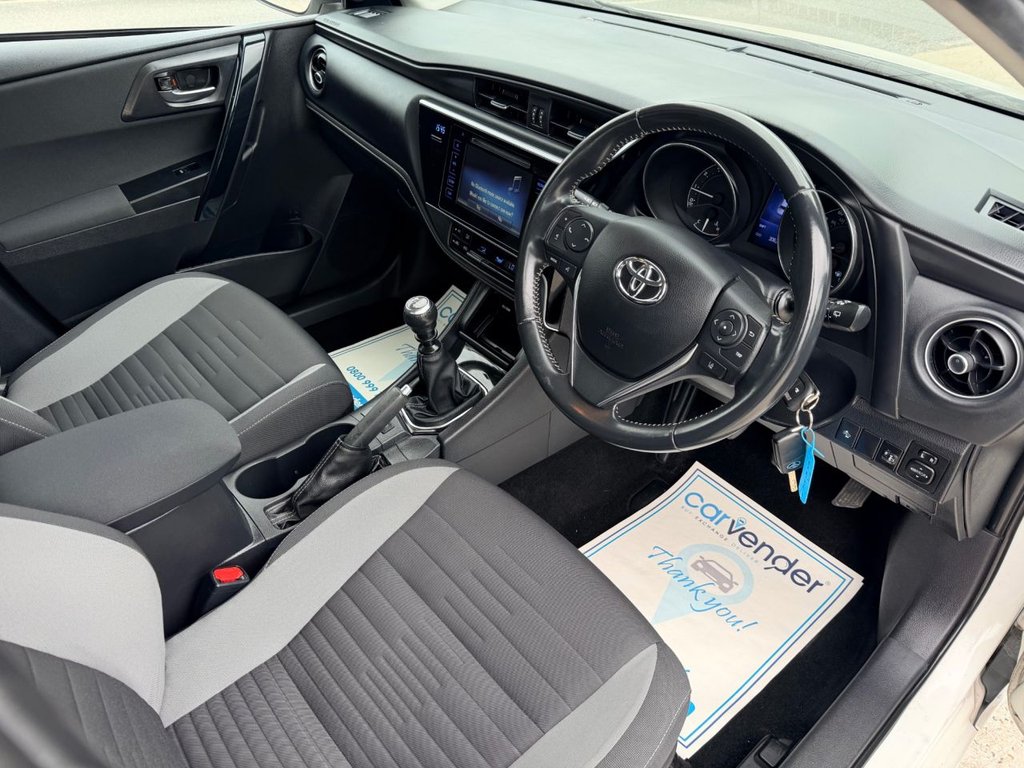 USED 2018 18 TOYOTA AURIS 1.2 VVT-i Icon Hatchback 5dr Petrol Manual Euro 6 (s/s) (116 ps) Camera|8 Services|Bluetooth|Lane Departure|