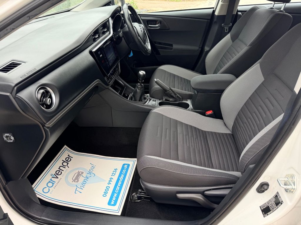 USED 2018 18 TOYOTA AURIS 1.2 VVT-i Icon Hatchback 5dr Petrol Manual Euro 6 (s/s) (116 ps) Camera|8 Services|Bluetooth|Lane Departure|