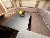 USED 2018 68 SWIFT Champagne 685 5 Belt - 6 Berth - Drop Down Bed - Rear Lounge 