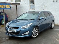 USED 2012 12 HYUNDAI I40 1.7 CRDi Premium Estate 5dr Diesel Manual Euro 5 (136 ps) THIS FAMILY ESTATE 1.7 DIESEL COMES WITH AN MOT UNTIL MAY 2027, COMPREHENSIVE SERVICE HISTORY, SAT NAV, FULL LEATHER INTERIOR INCLUDING HEATED FRONT SEATS AND MORE