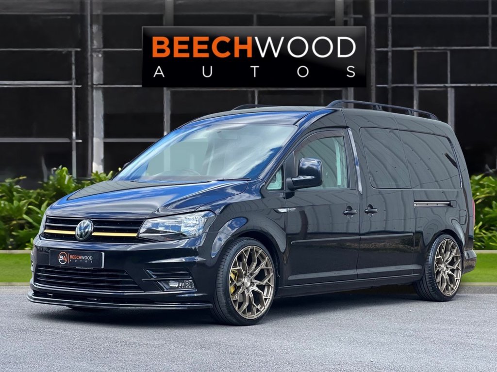 USED 2017 67 VOLKSWAGEN CADDY MAXI 2.0 TDi C20 Maxi Combi Van 5dr Diesel Manual FWD (Window) (128 g/km, 101 bhp) 5  SEATER WITH AIR CON!