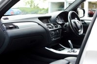 USED 2012 12 BMW X3 2.0 20d M Sport SUV 5dr Diesel Steptronic xDrive Euro 5 (s/s) (184 ps) BLACK NAVADA LEATHER, SATELLITE NAVIGATION, CLIMATE CONTROL, HEATED FRONT SEATS, BLUETOOTH, KEYLESS, ROOF RAILS, TOWBAR, REAR PRIVACY GLASS, MULTI FUNCTION STEERING WHEEL, CRUISE CONTROL, PERFORMANCE CONTROL, M SPORTS PACKAGE, SUN PROTECTION GLAZING, SPORT SEATS, RAIN SENSOR, XENONS, ADAPTIVE HEADLIGHTS, LIGHTS PACKAGE, HIGH BEAM ASSISTANT, BMW ASSIST, BMW ONLINE & TELESERVICES, USB DEVICES, M LEATHER STEERING WHEEL, M AERODYNAMICS PACKAGE, HIGH GLOSS SHADOW LINE, M DOUBLE SPOKE ALLOY WHEELS