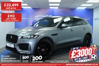 USED 2020 70 JAGUAR F-PACE 2.0 D180 Chequered Flag SUV 5dr Diesel Auto AWD Euro 6 (s/s) (180 ps) 20 BLACK ALLOYS - PANORAMIC ROOF