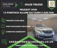 USED 2018 18 PEUGEOT 2008 1.2 PureTech Allure EAT Euro 6 (s/s) 5dr Serviced+MOTd+3 Month Warranty