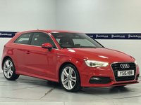 USED 2015 15 AUDI A3 2.0 TDI S line Hatchback 3dr Diesel Manual Euro 6 (s/s) (150 ps) - AA INSPECTED (ONE OWNER - &pound;20 ROAD TAX)