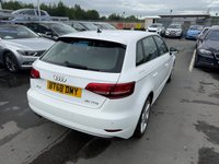 USED 2018 68 AUDI A3 1.5 Petrol (TFSI), CoD 35, Sport Edition, Sportback, Manual, Euro 6. FULL 12 MONTH MOT WITH EVERY CAR
