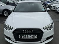 USED 2018 68 AUDI A3 1.5 Petrol (TFSI), CoD 35, Sport Edition, Sportback, Manual, Euro 6. FULL 12 MONTH MOT WITH EVERY CAR