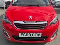 USED 2019 69 PEUGEOT 108 1.0 Petrol, Allure Edition, 5 Door, Hatchback, Manual, Euro 6. FULL 12 MONTH MOT WITH EVERY CAR