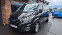 USED 2020 70 FORD TRANSIT CUSTOM 2.0 320 EcoBlue Limited Crew Van Double Cab 5dr Diesel Manual L2 H1 Euro 6 (s/s) (6 Seat) (130 ps) *** ROOF BARS - 6 SEATS - LWB - HEATED SEATS ***