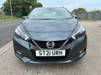 USED 2021 21 NISSAN MICRA 1.0 IG-T Acenta Hatchback 5dr Petrol XTRON Euro 6 (s/s) (92 ps) AUTOMATIC* 2 NISSAN SERVICE STAMPS* PARKING SENSORS* CRUISE CONTROL* AUTO START / STOP* LANE / SPEED ASSIST* AIR CON* BLUETOOTH PHONE AND AUDIO* DAB* USB* REMOTE CENTRAL LOCKING* ELECTRIC WINDOWS & MIRRORS* AUTOMATIC LIGHTS & WIPERS