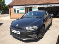 USED 2016 66 VOLKSWAGEN SCIROCCO 1.4 TSI BlueMotion Tech Hatchback 3dr Petrol Manual Euro 6 (s/s) (125 ps) Black with Black Alloys 3-Dr 1.4Lt petrol Manual .