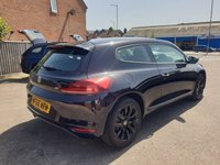 USED 2016 66 VOLKSWAGEN SCIROCCO 1.4 TSI BlueMotion Tech Hatchback 3dr Petrol Manual Euro 6 (s/s) (125 ps) Black with Black Alloys 3-Dr 1.4Lt petrol Manual .