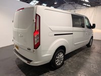 USED 2019 69 FORD TRANSIT CUSTOM 2.0 320 EcoBlue Limited Crew Van Double Cab 5dr Diesel Manual L2 H1 Euro 6 (6 Seat) (130 ps) AIR CON-HEATED SEAT-6 SEATER-FRONT+REAR PARKING SENSORS-ALLOYS-CRUISE-POWER FOLD MIRRORS